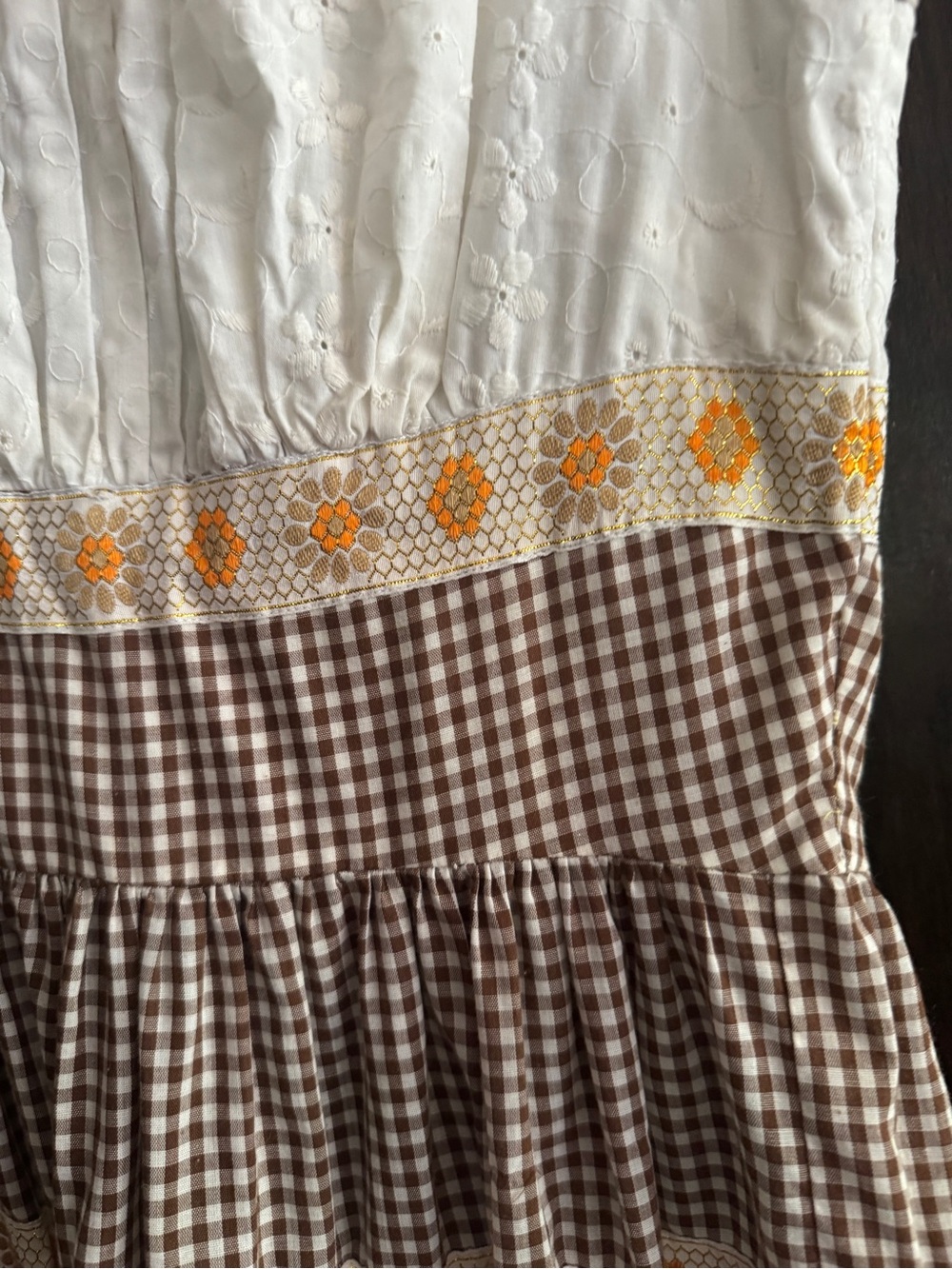 Vintage Women’s Square Dance Dress *Zipper Broken - Picture 4 of 10